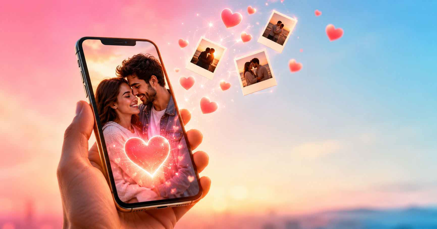 A birthday website made for a partner, with couple photos and a love note